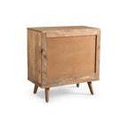Commode 3 tiroirs en bois de manguier de style Mid-Century Modern