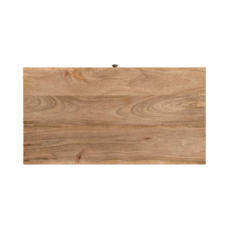 Commode 3 tiroirs en bois de manguier de style Mid-Century Modern