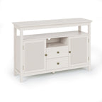 52.8 Buffet en rotin, meuble de rangement de style bohème et rustique avec étagères réglables, buffet d'appoint pour cuisine