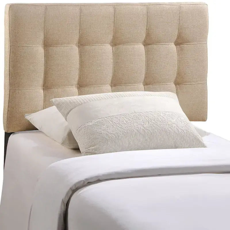 Tête de lit double en tissu Ivory Lily