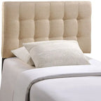 Tête de lit double en tissu Ivory Lily