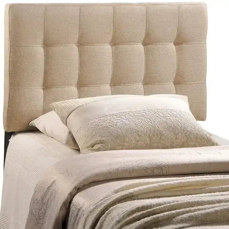 Tête de lit double en tissu Ivory Lily