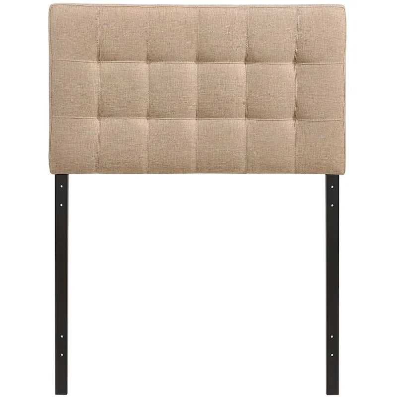 Tête de lit double en tissu Ivory Lily