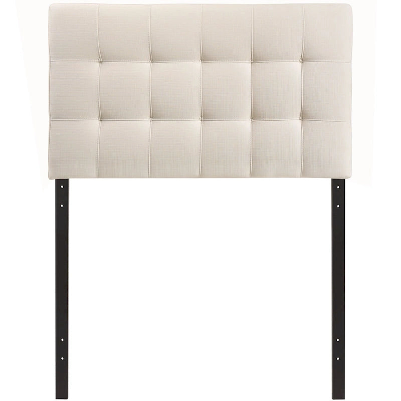 Tête de lit double en tissu Ivory Lily