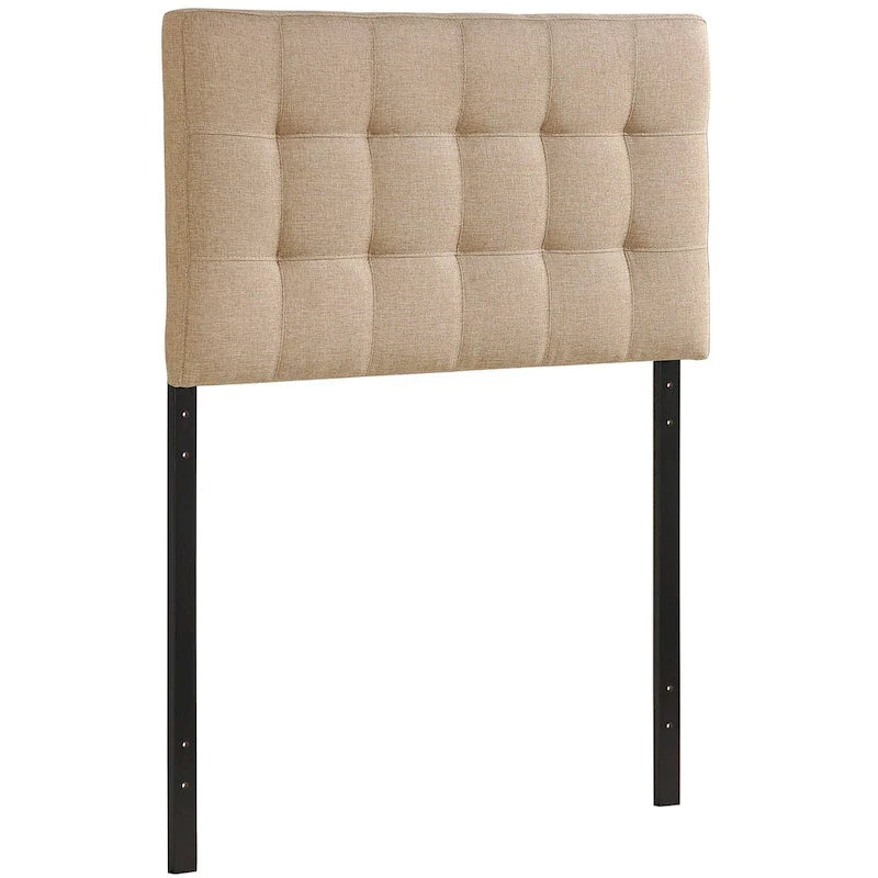 Tête de lit double en tissu Ivory Lily