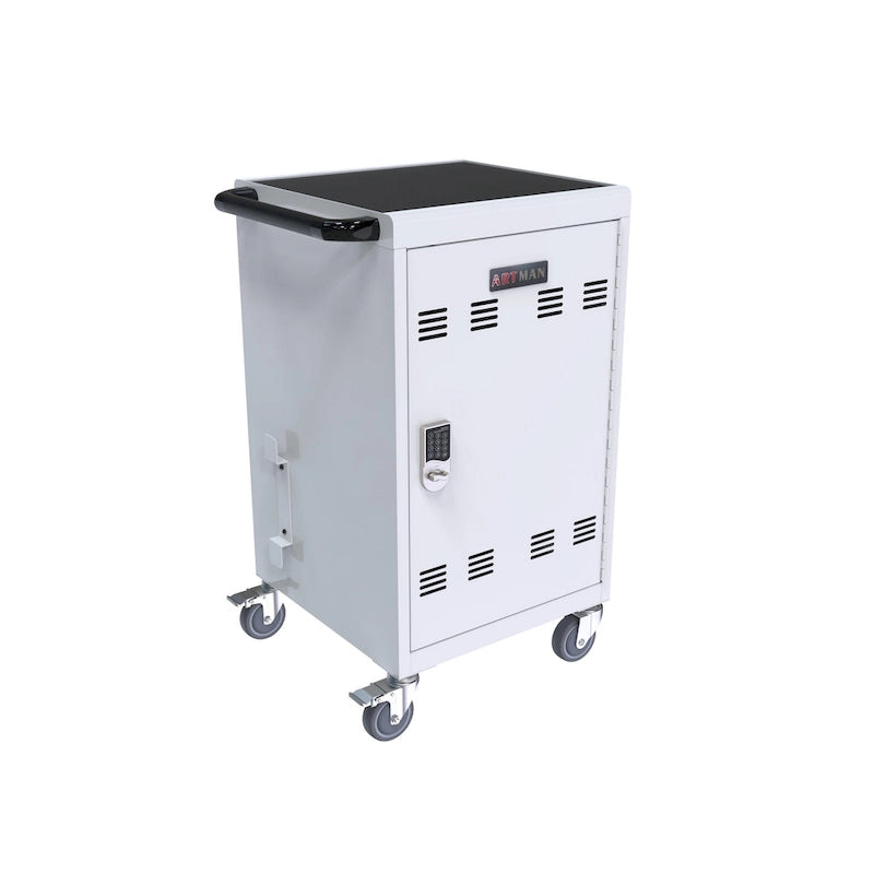 Chariot et armoire de recharge mobile