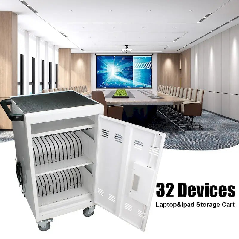 Chariot et armoire de recharge mobile