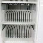 Chariot et armoire de recharge mobile