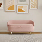 Banc de rangement en polaire bouclette Teddy