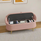 Banc de rangement en polaire bouclette Teddy