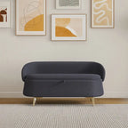 Banc de rangement en polaire bouclette Teddy