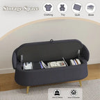 Banc de rangement en polaire bouclette Teddy