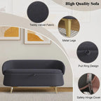 Banc de rangement en polaire bouclette Teddy