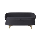 Banc de rangement en polaire bouclette Teddy