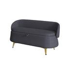 Banc de rangement en polaire bouclette Teddy
