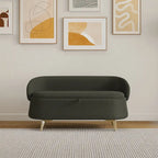 Banc de rangement en polaire bouclette Teddy