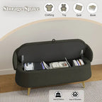 Banc de rangement en polaire bouclette Teddy