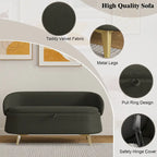 Banc de rangement en polaire bouclette Teddy