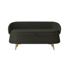 Banc de rangement en polaire bouclette Teddy