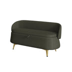 Banc de rangement en polaire bouclette Teddy