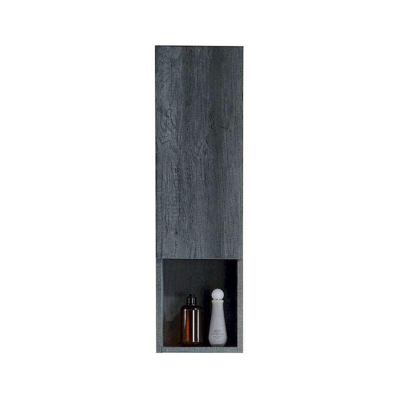Meuble Colonne Étroit de Salle de Bain avec 9 Compartiments, Unité de Rangement Fine sur Pied