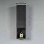 Meuble Colonne Étroit de Salle de Bain avec 9 Compartiments, Unité de Rangement Fine sur Pied