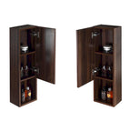 Meuble Colonne Étroit de Salle de Bain avec 9 Compartiments, Unité de Rangement Fine sur Pied