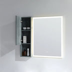 Meuble Colonne Étroit de Salle de Bain avec 9 Compartiments, Unité de Rangement Fine sur Pied