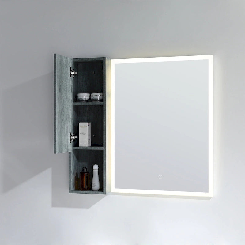 Meuble Colonne Étroit de Salle de Bain avec 9 Compartiments, Unité de Rangement Fine sur Pied