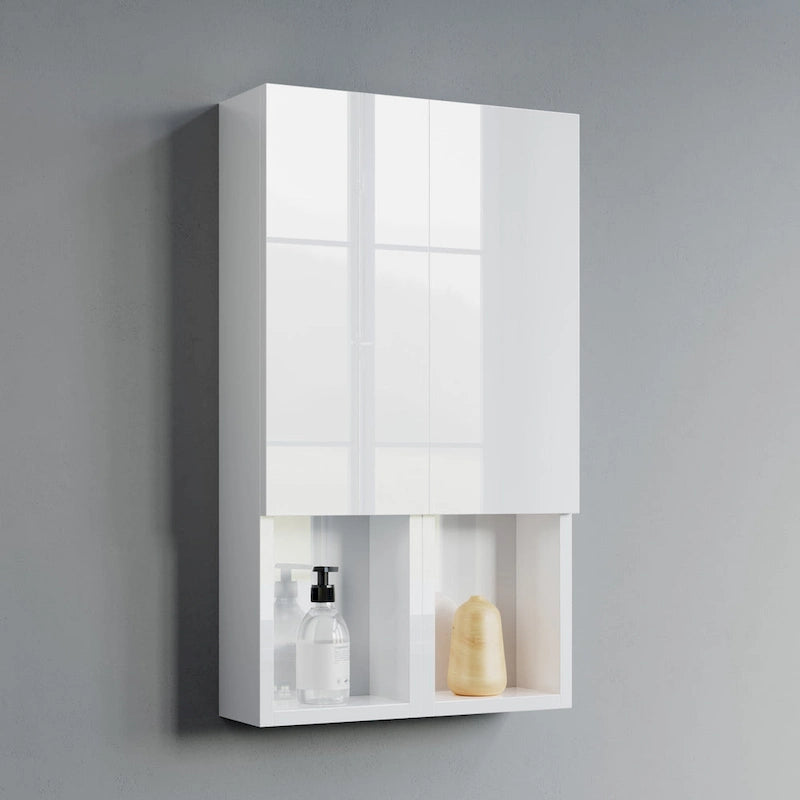 Meuble Colonne Étroit de Salle de Bain avec 9 Compartiments, Unité de Rangement Fine sur Pied