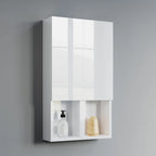 Meuble Colonne Étroit de Salle de Bain avec 9 Compartiments, Unité de Rangement Fine sur Pied