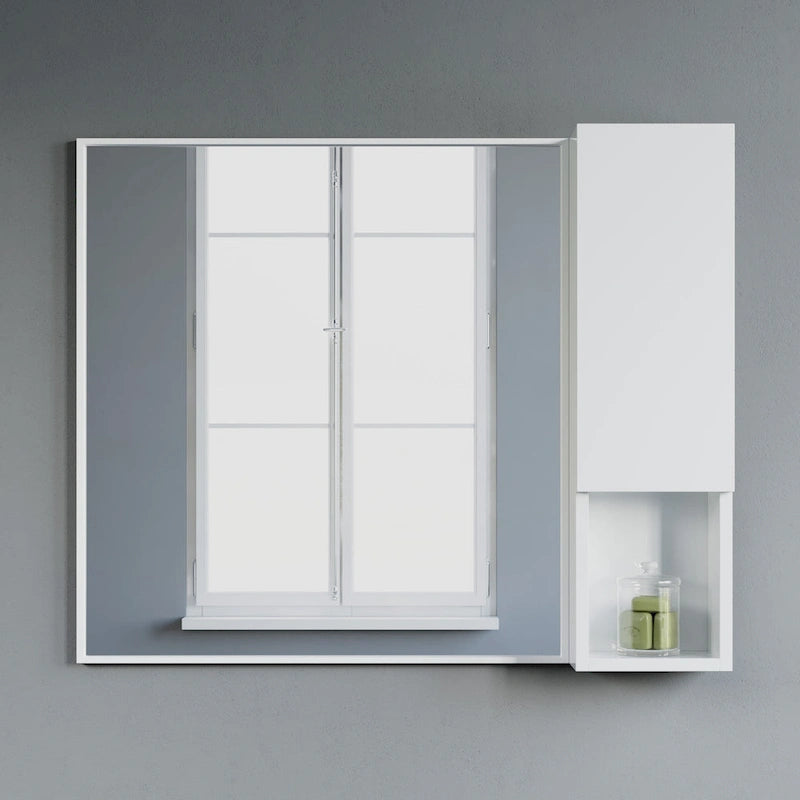 Meuble Colonne Étroit de Salle de Bain avec 9 Compartiments, Unité de Rangement Fine sur Pied