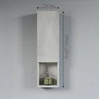 Meuble Colonne Étroit de Salle de Bain avec 9 Compartiments, Unité de Rangement Fine sur Pied