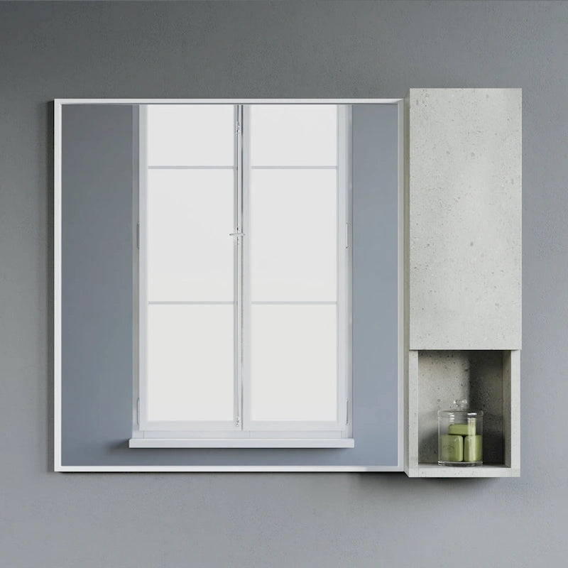 Meuble Colonne Étroit de Salle de Bain avec 9 Compartiments, Unité de Rangement Fine sur Pied