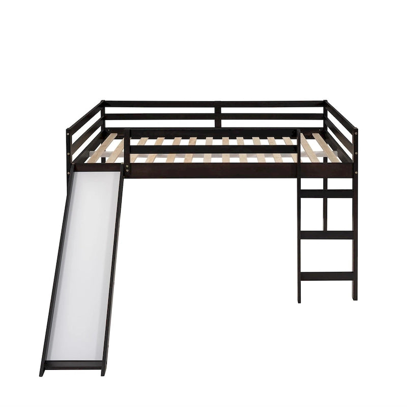 Lit mezzanine Merax avec toboggan