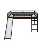 Lit mezzanine Merax avec toboggan