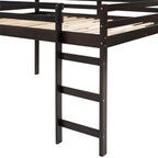Lit mezzanine Merax avec toboggan