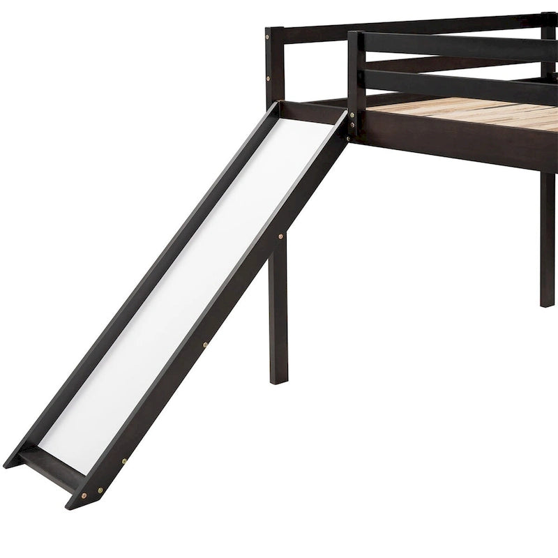 Lit mezzanine Merax avec toboggan