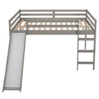 Lit mezzanine Merax avec toboggan