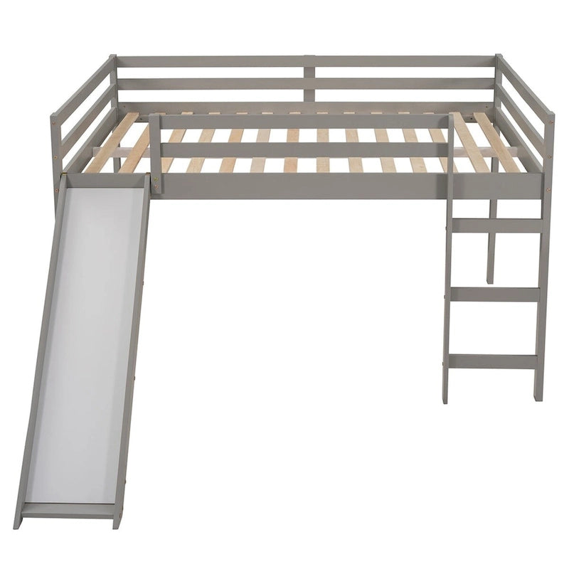 Lit mezzanine Merax avec toboggan