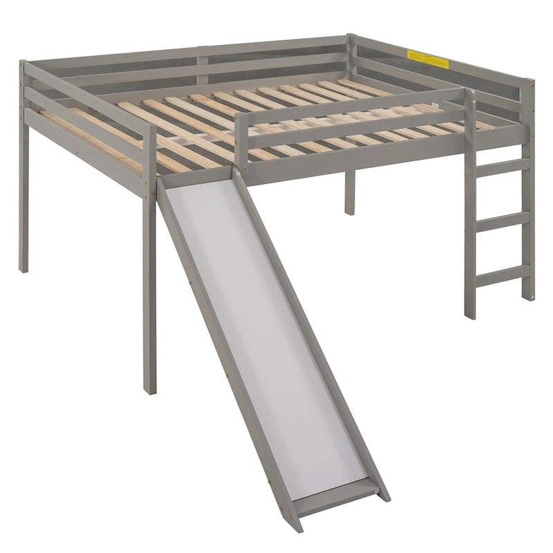 Lit mezzanine Merax avec toboggan