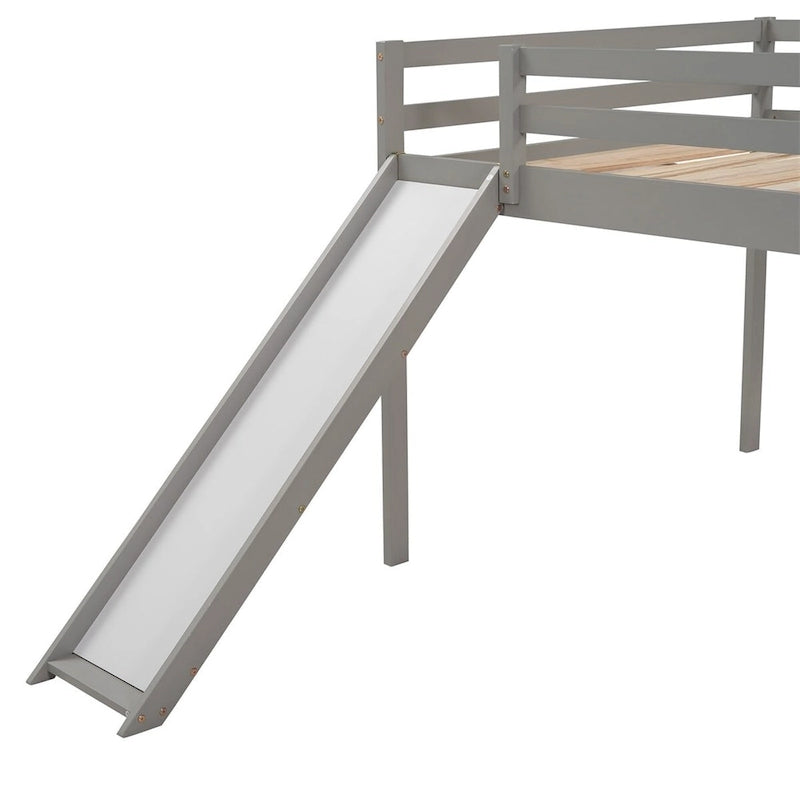 Lit mezzanine Merax avec toboggan