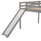 Lit mezzanine Merax avec toboggan