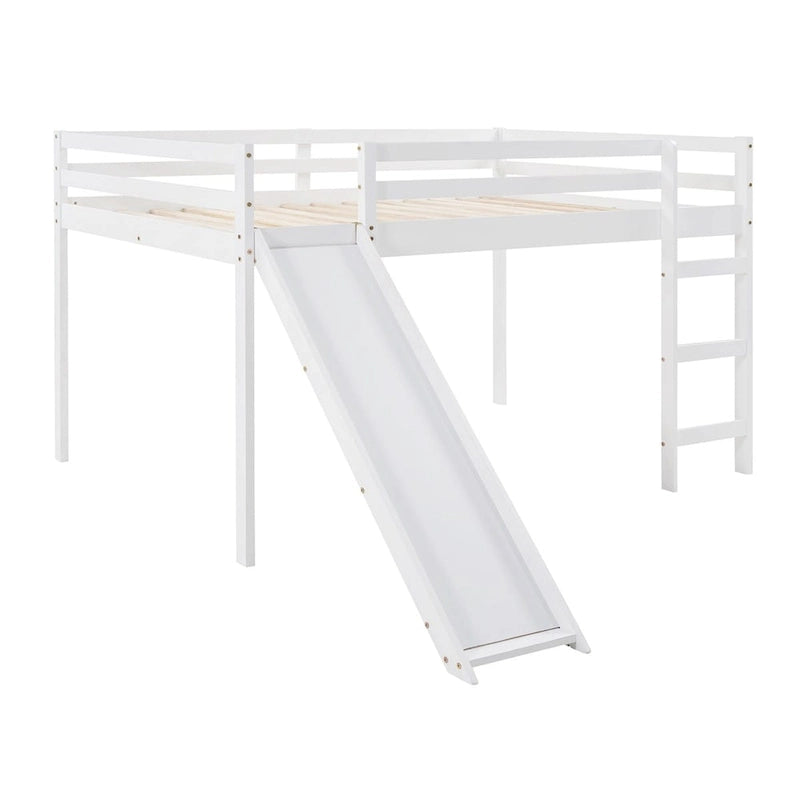Lit mezzanine Merax avec toboggan
