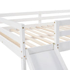 Lit mezzanine Merax avec toboggan