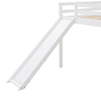 Lit mezzanine Merax avec toboggan