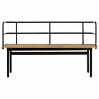 Banc d'entrée en bois de manguier massif, assise en bois dur naturel 120x40x70 cm