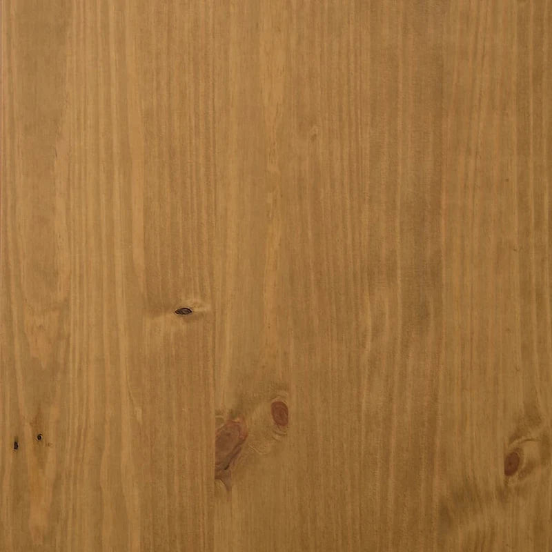 Buffet en Bois de Pin Massif avec Porte Vitrée, 80x40x80 cm