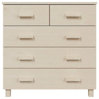 Meuble d'appoint/buffet/console en pin massif avec tiroirs, 79x40x80 cm