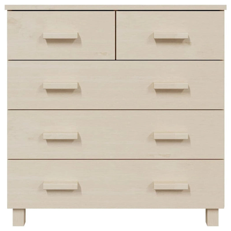 Meuble d'appoint/buffet/console en pin massif avec tiroirs, 79x40x80 cm